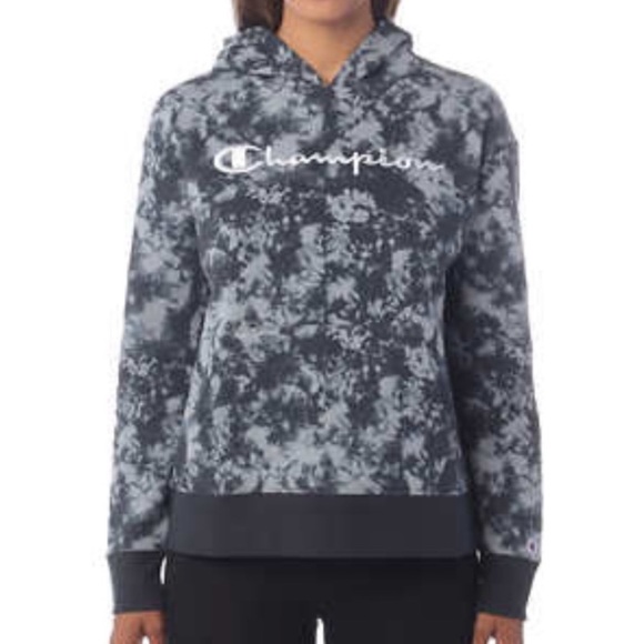 Champion Tie Dye Logo Hoodie